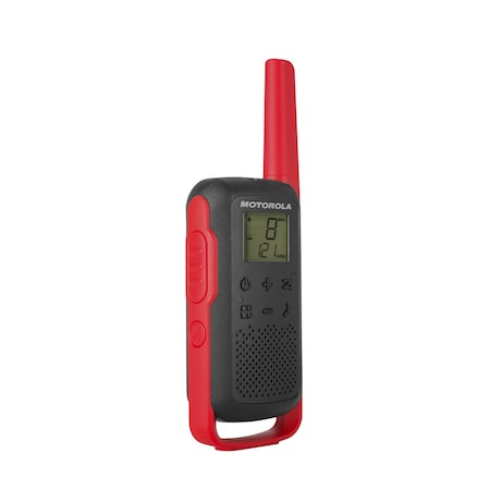 Motorola Solutions Two-Way Radio Black W/Red Two-Pack T210